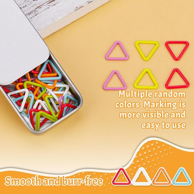 Jmuiiu Triangle Metal Stitch Markers - Image 3