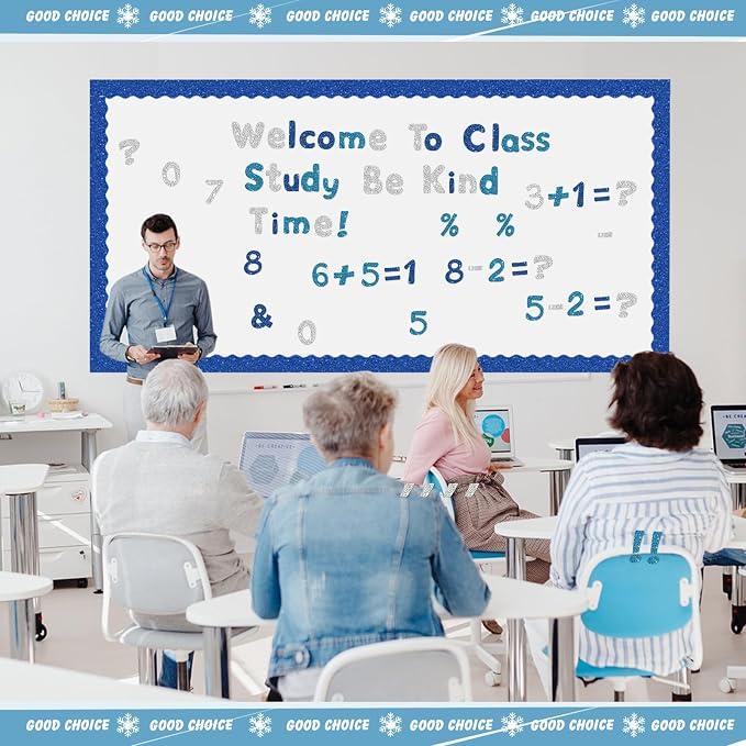 221 Pcs Classroom Bulletin Board Letters Colorful Alphabet Cutouts Number and - Image 6