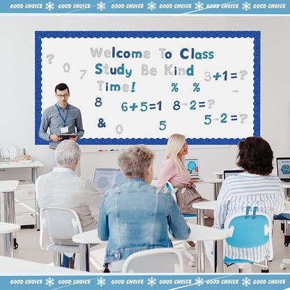 221 Pcs Classroom Bulletin Board Letters Colorful Alphabet Cutouts Number and - Image 6