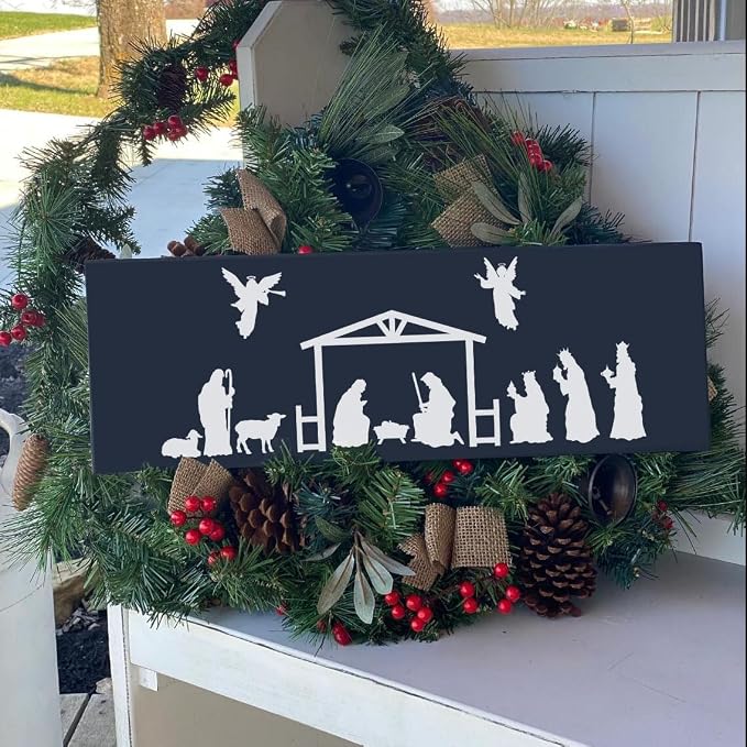 Christmas Stencils for Painting on Wood 12inch Large Christmas Stencil Xmas - Image 5