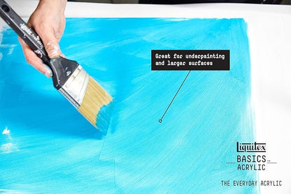 Liquitex BASICS Acrylic Paint, 250ml Tube, Titanium White - Image 6