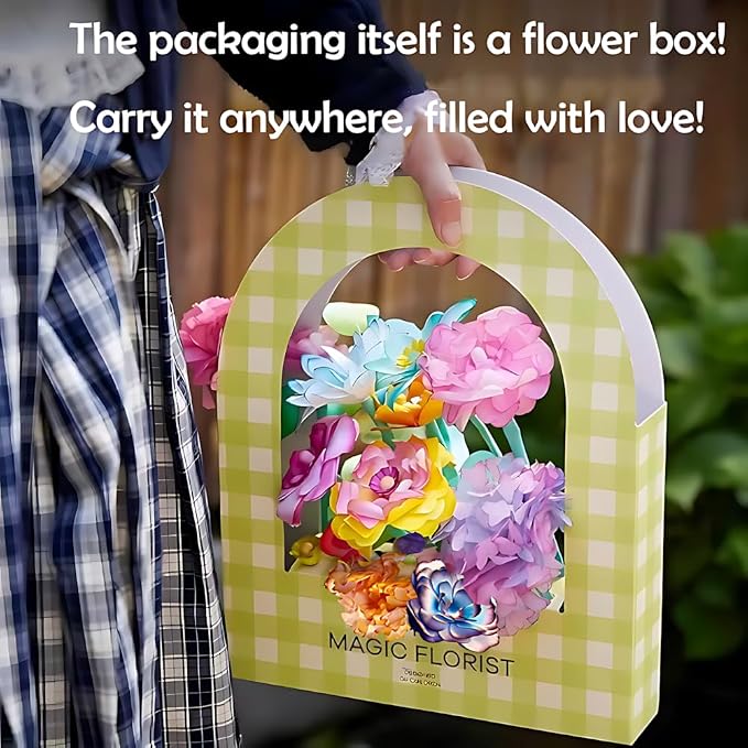 Science Craft Kit: Color Mixing & Dyeing Paper Flower Bouquet - Image 7