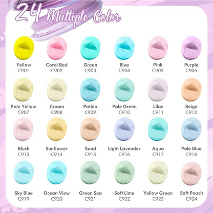 Acrylic Paint Set With 12 Brushes, 24 Colors Art Craft Paints - Image 3