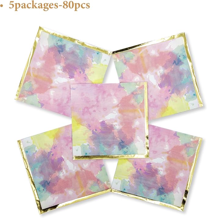 80-Pack Napkins Disposable Paper Towel Cocktail Dinner Party Decoration - Image 6