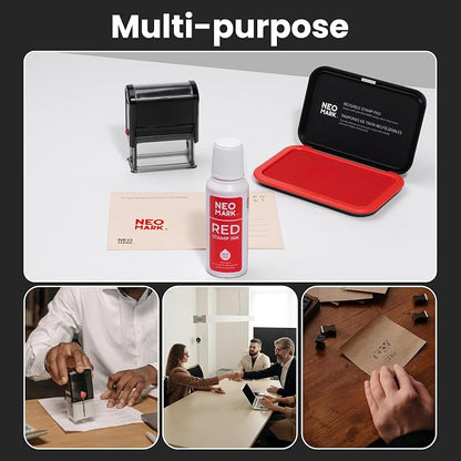 Premium Stamp Ink, Quick-Drying & AP-Certified Non-Toxic Refill Ink - Image 7