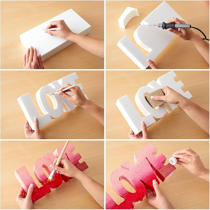Juvale Foam Rectangle Blocks for Crafts - 12 in x 4 in x 1 in - Image 6