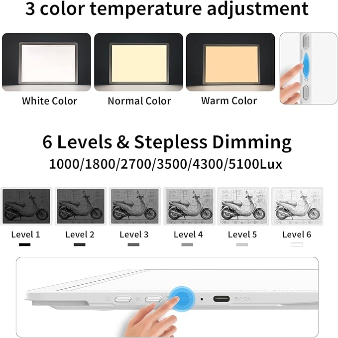 TOHETO Rechargeable A3 Light Board - Image 3