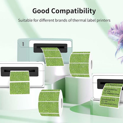 2.25"x1.25" Holographic Thermal Labels Stickers, Glitter Direct Thermal Printer - Image 4