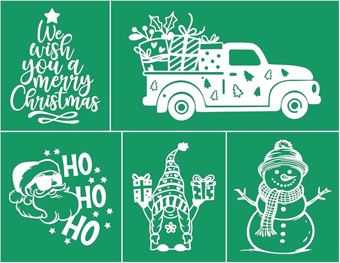 JAJADO Christmas Wish Silk Screen Stencils Reusable Self Adhesive Stencil Silk by JAJADO