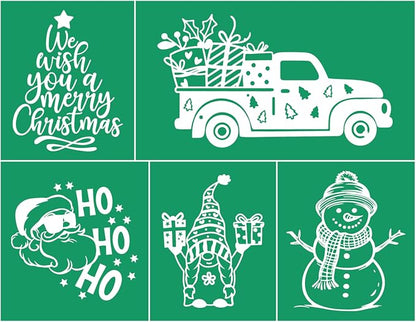 JAJADO Christmas Wish Silk Screen Stencils Reusable Self Adhesive Stencil Silk by JAJADO