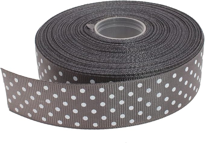 Polka Dot Grosgrain Ribbon 25 Yard Each Roll 100% Polyester by Unknown