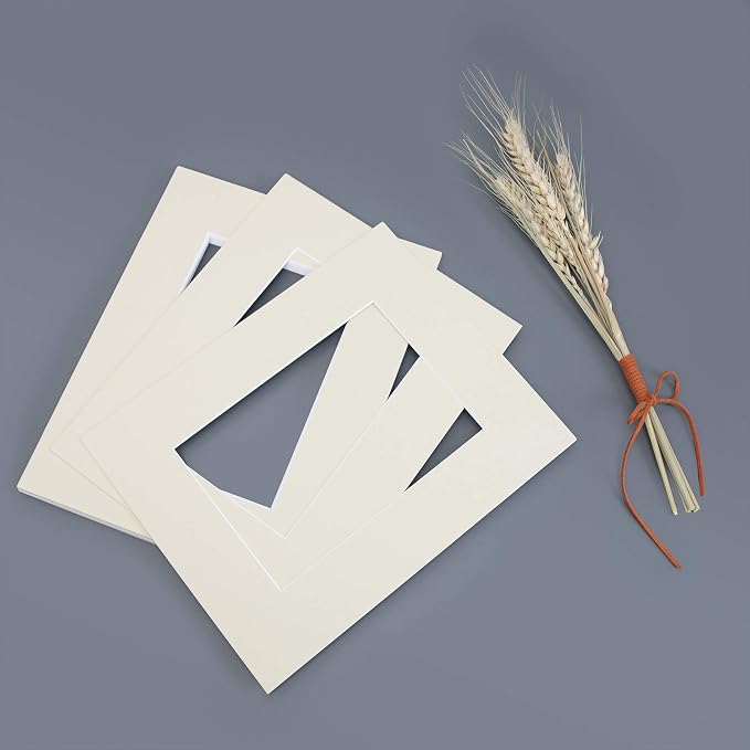Mat Board Center, 11x14 Mats for 8x10 Photos Light Gray Color - Image 8