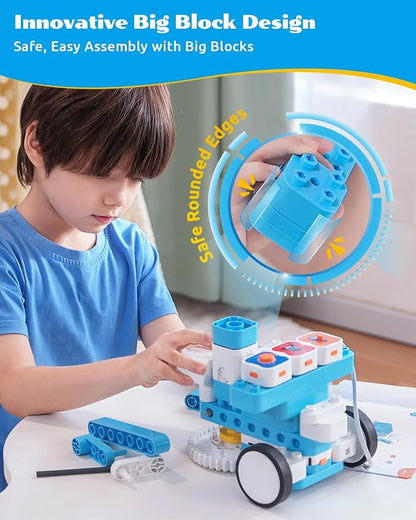 WhalesBot A7 36-in-1 Kids Coding & RC Robot Kit, 160+ Piece Educational - Image 6