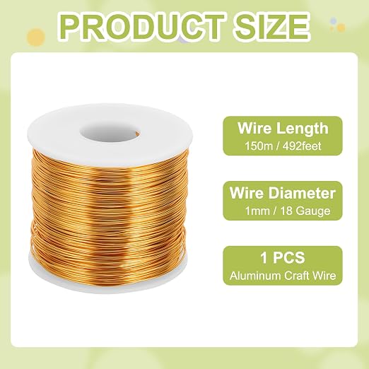 MECCANIXITY 20 Gauge Anodized Aluminum Craft Wire Bendable Bonsai Training Wire - Image 2