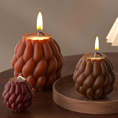 3 Pack Spiral Ball Cylinder Soap & Candle Mold by ESEENSSiliconeMolds