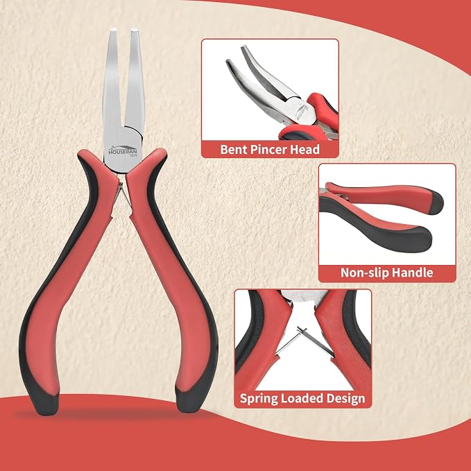 Bent Nose Pliers 5"-5 Pack Bent Nose Pliers - Image 4