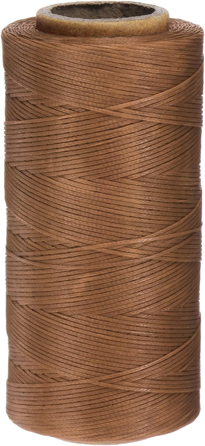 uxcell Leather Sewing Waxed Thread, 284 Yards / 260m 0.8mm 150D Flat Polyester by uxcell
