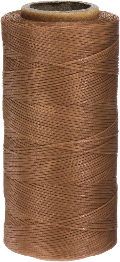 uxcell Leather Sewing Waxed Thread, 284 Yards / 260m 0.8mm 150D Flat Polyester by uxcell