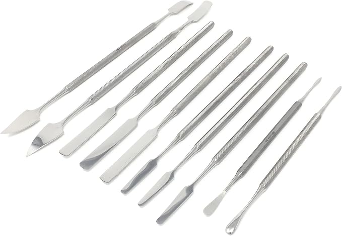 CYNAMED 10 Pc Stainless Steel Spatula Wax & Clay Sculpting Tool Set - Image 2