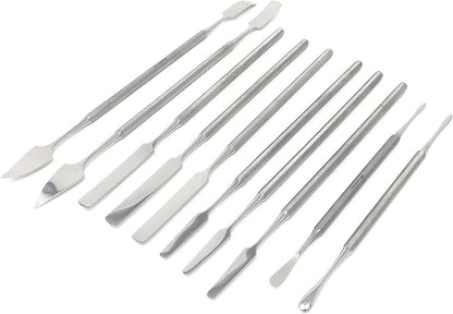 CYNAMED 10 Pc Stainless Steel Spatula Wax & Clay Sculpting Tool Set - Image 2