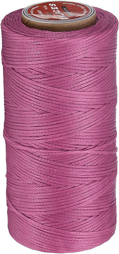 uxcell Flat Leather Sewing Waxed Thread, 140m / 153 Yards Polyester Wax String by uxcell