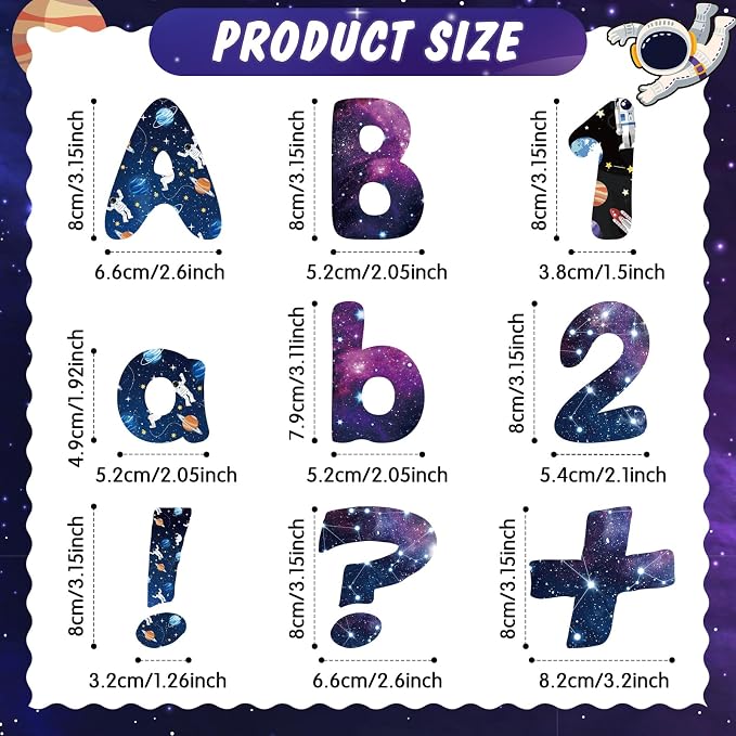 221 Pcs Bulletin Board Letters Round Alphabet Number Punctuation Symbol Combo - Image 3