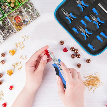Toolour Jewelry Pliers Set Jeweler Making Tools Kit, Mini Craft Pliers Tool - Image 7