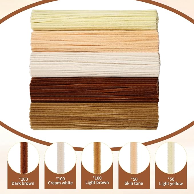400 PCS Soft Pipe Cleaners Bulk, 5 Colors Pipe Cleaners Craft - Image 7