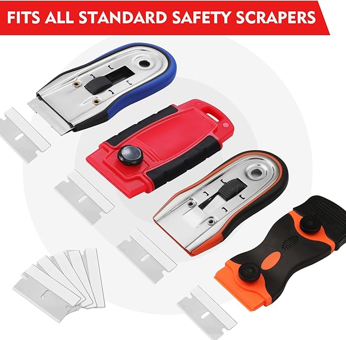 WORKPRO 200-Pack Single Razor Edge Blades, Industrial Scraper Razor Blades - Image 5