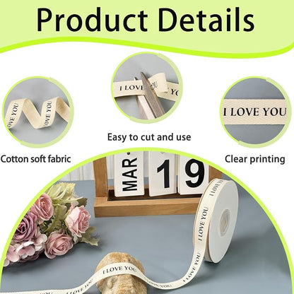 Cotton Herringbone Ribbon - Image 3