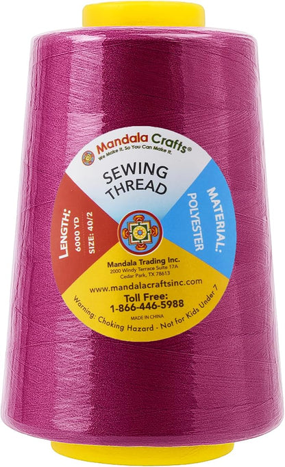 Mandala Crafts 4 Pack of Serger Threads Cones Spools - Image 4