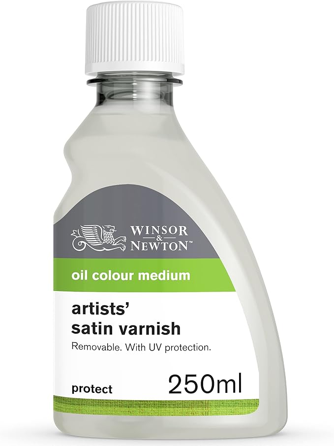 Winsor & Newton Professional Artists' Satin Varnish, 250ml Bottle by WinsorNewton