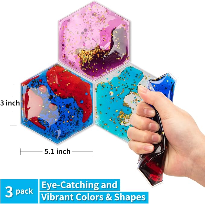 Art3d Hexagon Sensory Fidget Liquid Motion Tiles - Image 8