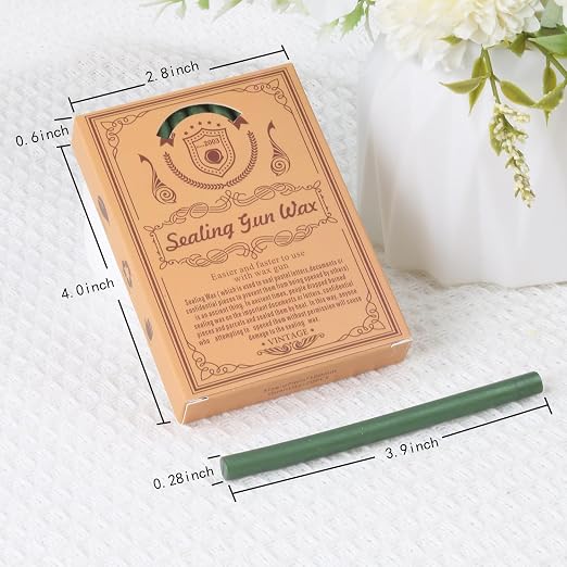 Red Gold Sealing Wax Sticks, WASOHLING 20Pcs Glue Gun Wax Seal Sticks - Image 4