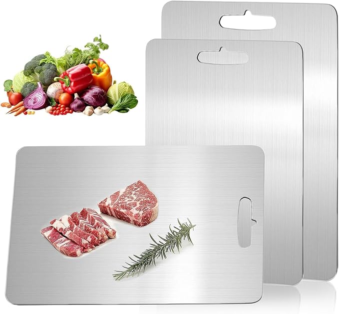 Titanium Cutting Boards for Kitchen, Katuchef Titanium Cutting Board, Non toxic by Unknown