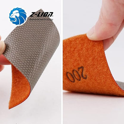 Z-Lion Diamond Abrasive Paper Sheets 200 Grit Diamond Sandpaper Nylon Back - Image 4