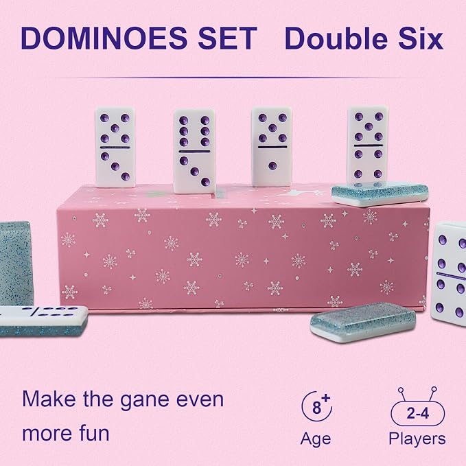 IDTQ Dominoes Set for Adults, Double 6 Dominos Game Set - Image 4