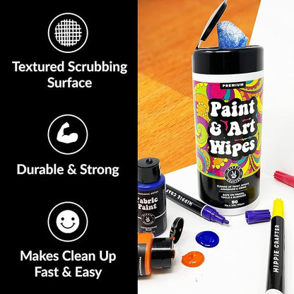 Paint and Art Wipes, Heavy-Duty Cleaner - Image 3