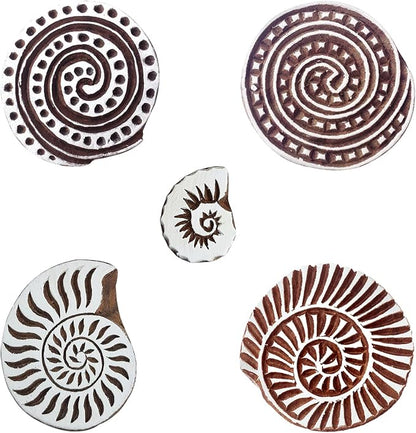 Royal Kraft Spiral Wooden Printing Stamps - Image 2