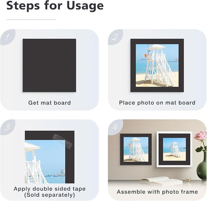 Golden State Art, 8x8 Uncut Photo Mat Matboard - Image 6
