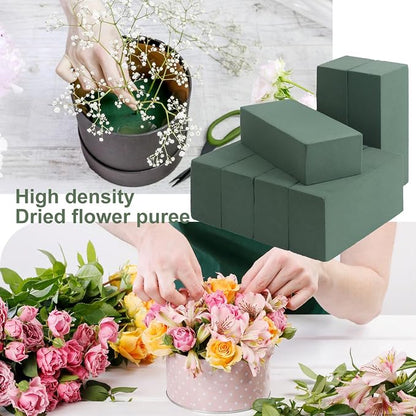 IHDYPPEW 16 PCS Green Floral Foam Blocks, 7.8"L x 2.4"W x 3.54"H Floral Foam - Image 5