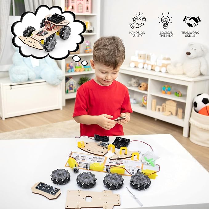 RC Robot Car Kit for Kids Ages 8-12 12-16, STEM Science Kits, STEM Projects - Image 3