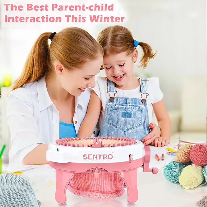 SENTRO Knitting Machine 48 Needles, Smart Knitting Crochet Machine, Double - Image 2