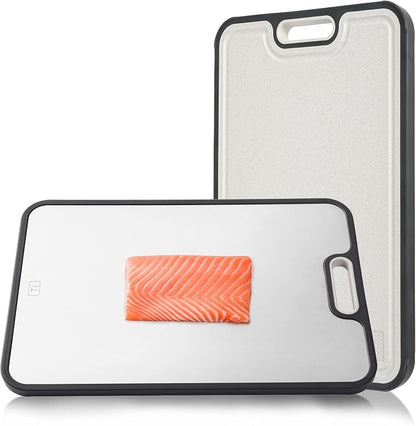 Titanium Cutting Board for Kitchen, Double Side Large Cutting Board for Meats by Grourarty