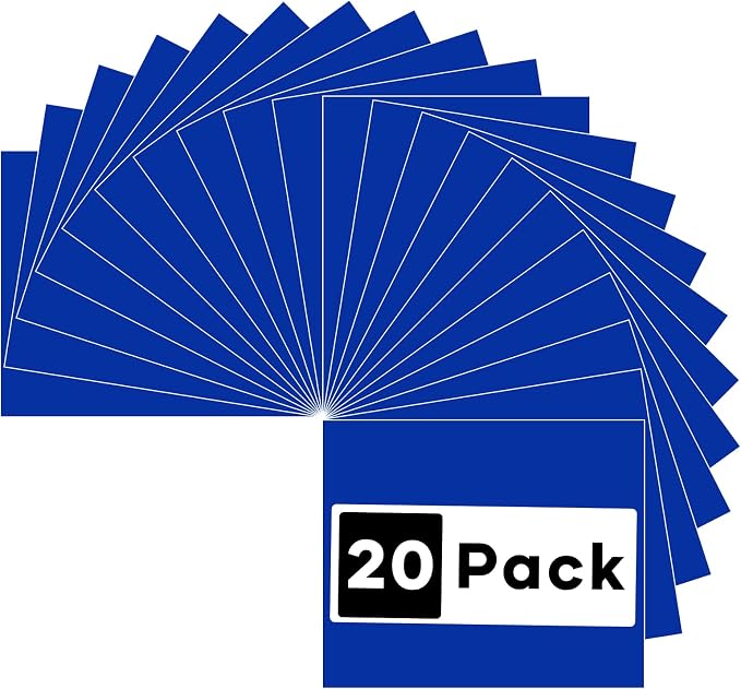 HTVRONT Royal Blue Heat Transfer Vinyl Bundle: 20 Pack 12" x 10"in Iron on HTV by HTVRONT