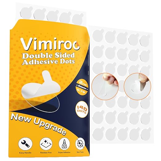 Sticky Dot Double Sided – 140pcs Easy to Peel Sticky Adhesive Dots, and DIY by VIMIROO