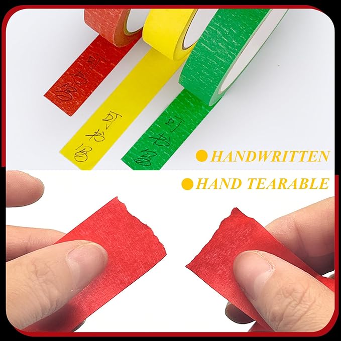 Colored Painters Tape, Premium Masking Master Tape, Removes Easily, Colorful - Image 5