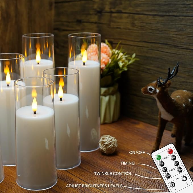 Flickering Flameless Candles Battery Operated - Image 4