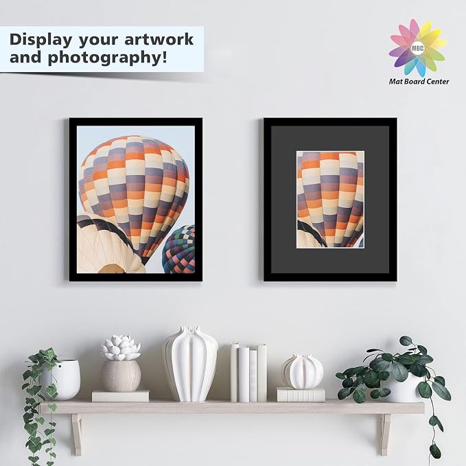 Mat Board Center, 8x10 for 5x7 Black Picture Mat Sets - Image 6