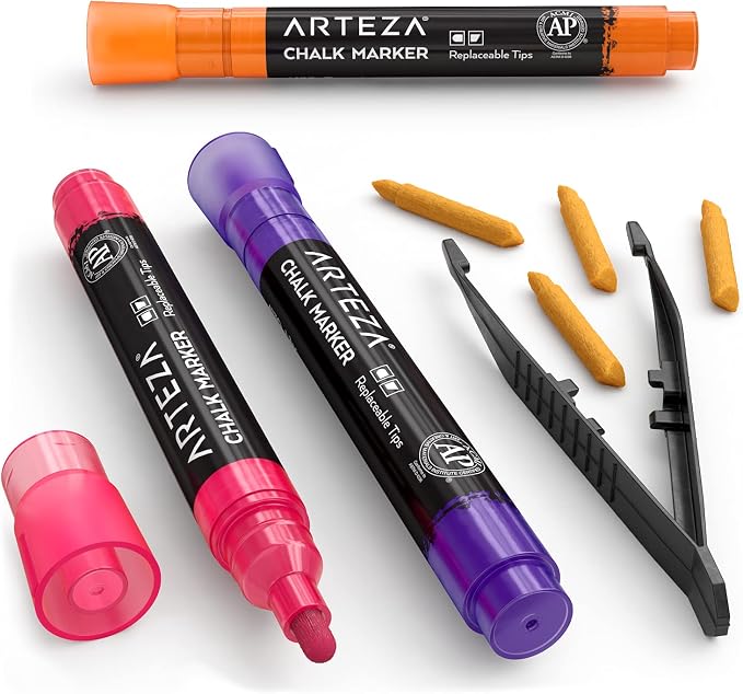 ARTEZA Liquid Chalk Markers, Erasable & Washable - Image 4